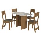 Conjunto Mesa De Jantar 108cm Com 4 Cadeiras Multimóveis Cr50