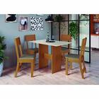 Conjunto Mesa De Jantar 108cm Com 4 Cadeiras Multimóveis Cr50