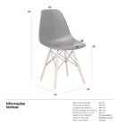 Conjunto Mesa De Jantar 110cm Com 04 Cadeiras Eiffel Preto
