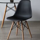 Conjunto Mesa De Jantar 110cm Com 04 Cadeiras Eiffel Preto