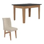 Conjunto Mesa De Jantar 120 Cm Com 4 Cadeiras Rio Multimóveis