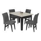 Conjunto Mesa De Jantar 120 Cm Com 4 Cadeiras Tokio Multimóve