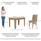 Conjunto Mesa De Jantar 120 Cm Com 4 Cadeiras Tokio Multimóve