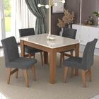 Conjunto Mesa De Jantar 120 Cm Com 4 Cadeiras Tokio Multimóve