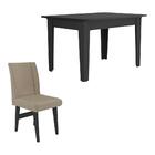 Conjunto Mesa De Jantar 120 Cm Com 4 Cadeiras Tokio Multimóve
