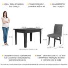 Conjunto Mesa De Jantar 120 Cm Com 4 Cadeiras Tokio Multimóve