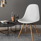 Conjunto Mesa De Jantar 120cm Com 04 Cadeiras Eiffel Branco