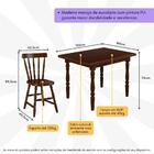 Conjunto Mesa De Jantar 125cm Com 4 Cadeiras Multimóveis Cr50
