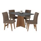 Conjunto Mesa De Jantar 136 Cm Com 4 Cadeiras Denver Multimóv