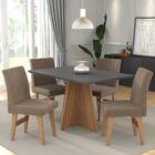 Conjunto Mesa De Jantar 136 Cm Com 4 Cadeiras Denver Multimóv