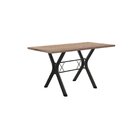 Conjunto Mesa De Jantar 136cm Miami Com 4 Cadeiras Madri Pret