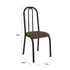 Conjunto Mesa De Jantar 136cm Miami Com 4 Cadeiras Madri Pret