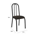 Conjunto Mesa De Jantar 136cm Miami Com 4 Cadeiras Madri Pret