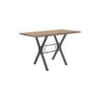 Conjunto Mesa De Jantar 136cm Miami Com 4 Cadeiras Santiago P