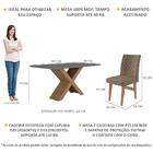 Conjunto Mesa De Jantar 160 Cm Com 6 Cadeiras Moscou Multimóv