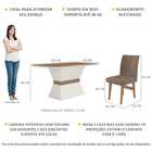 Conjunto Mesa De Jantar 160 Cm Com 6 Cadeiras Oslo Multimóvei