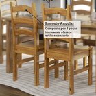 Conjunto Mesa De Jantar 160cm 2 Cadeiras E 2 Bancos 100% Made