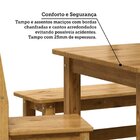 Conjunto Mesa De Jantar 160cm 2 Cadeiras E 2 Bancos 100% Made