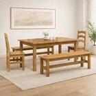 Conjunto Mesa De Jantar 160cm 2 Cadeiras E 2 Bancos 100% Made