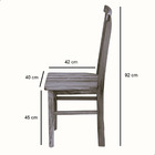 Conjunto Mesa De Jantar 1 4x1 4 M 8 Cadeiras Madri Madeira