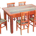 Conjunto Mesa De Jantar 1 5m 6 Cadeiras Mineira Madeira Maciç