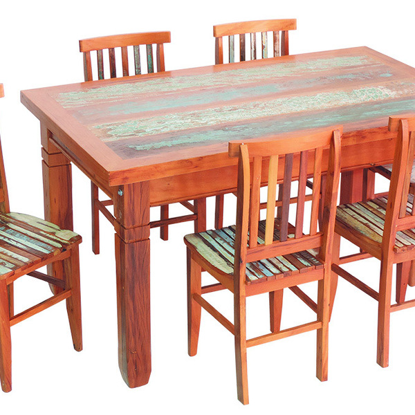 Conjunto Mesa De Jantar 1 5m 6 Cadeiras Mineira Madeira Maciç