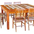 Conjunto Mesa De Jantar 1 5x1 5m 8 Cadeiras Madri Madeira Mac