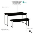 Conjunto Mesa De Jantar 1 Banco Industrial Kit 4 Cadeiras Bas