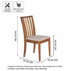 Conjunto Mesa De Jantar 200x90cm Gabi Preto/noronha Com 6 Cad