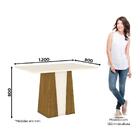 Conjunto Mesa De Jantar 4 Cadeiras E Buffet Nature Marrom