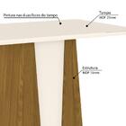 Conjunto Mesa De Jantar 4 Cadeiras E Buffet Nature Marrom