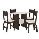 Conjunto Mesa De Jantar 4 Lugares Milano