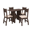 Conjunto Mesa De Jantar 4 Lugares Milano