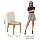 Conjunto Mesa De Jantar 6 Cadeiras Nairóbi Cinam/off Whi/bege