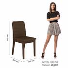 Conjunto Mesa De Jantar 6 Cadeiras Nairóbi Imbuia/off Whi/mar