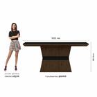 Conjunto Mesa De Jantar 6 Cadeiras Nairóbi Imbuia/preto/cinza
