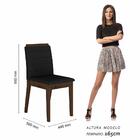 Conjunto Mesa De Jantar 6 Cadeiras Nairóbi Imbuia/preto/preto