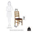 Conjunto Mesa De Jantar 90cm Redonda E 4 Cadeiras Estofadas 1