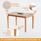 Conjunto Mesa De Jantar Alegra Off White 1,20m Com 4 Cadeiras