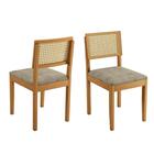 Conjunto Mesa De Jantar Alegra Off White 1,60m Com 6 Cadeiras