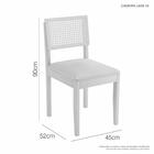 Conjunto Mesa De Jantar Alegra Off White 1,60m Com 6 Cadeiras