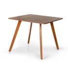 Conjunto Mesa De Jantar Alice Quadrada 90x90 Cm E 4 Cadeiras