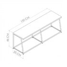 Conjunto Mesa De Jantar, Banco 2 Lugares E 2 Banquetas Baixas