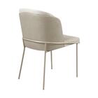 Conjunto Mesa De Jantar Barcelona Off White Base Champanhe 1,