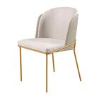 Conjunto Mesa De Jantar Barcelona Off White Base Dourado 1,20