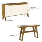 Conjunto Mesa De Jantar C/6 Cadeiras, Aparador E Buffet