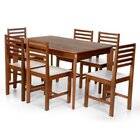 Conjunto Mesa De Jantar Camile 135x80 Cm E 6 Cadeiras Luna As