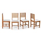 Conjunto Mesa De Jantar Camile 135x80 Cm E 6 Cadeiras Luna As