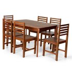 Conjunto Mesa De Jantar Camile 135x80 Cm E 6 Cadeiras Luna As