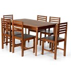 Conjunto Mesa De Jantar Camile 135x80 Cm E 6 Cadeiras Luna As